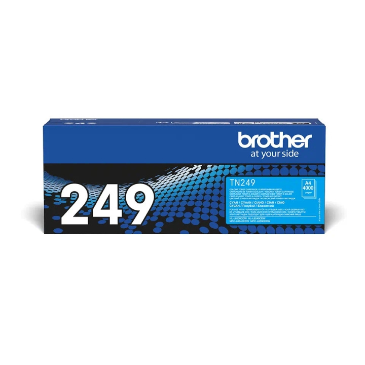 Brother TN249C laserblækpatron, cyan i gruppen COMPUTERTILBEHØR / Printere og tilbehør / Blæk og toner / Blækpatroner / Brother hos TP E-commerce Nordic AB (C80403)