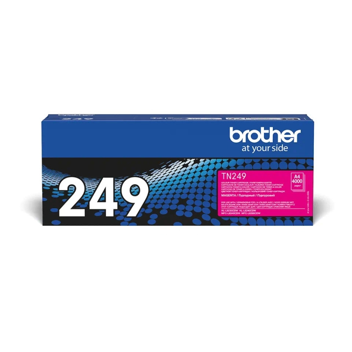 Brother TN249M laserblækpatron, magenta i gruppen COMPUTERTILBEHØR / Printere og tilbehør / Blæk og toner / Blækpatroner / Brother hos TP E-commerce Nordic AB (C80404)