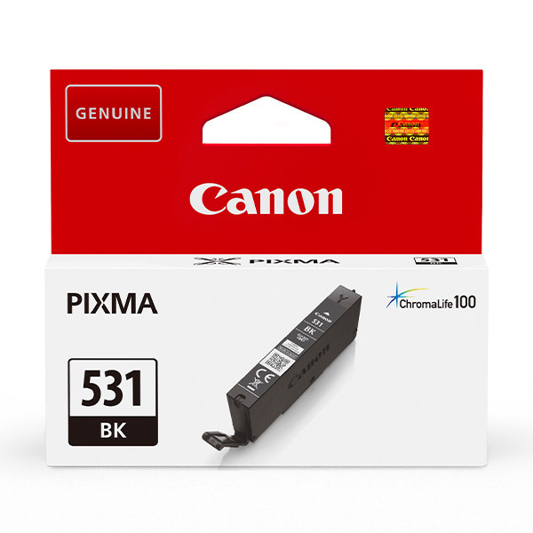 Canon CLI-531BK blækpatron, sort i gruppen COMPUTERTILBEHØR / Printere og tilbehør / Blæk og toner / Blækpatroner / Canon hos TP E-commerce Nordic AB (C80421)