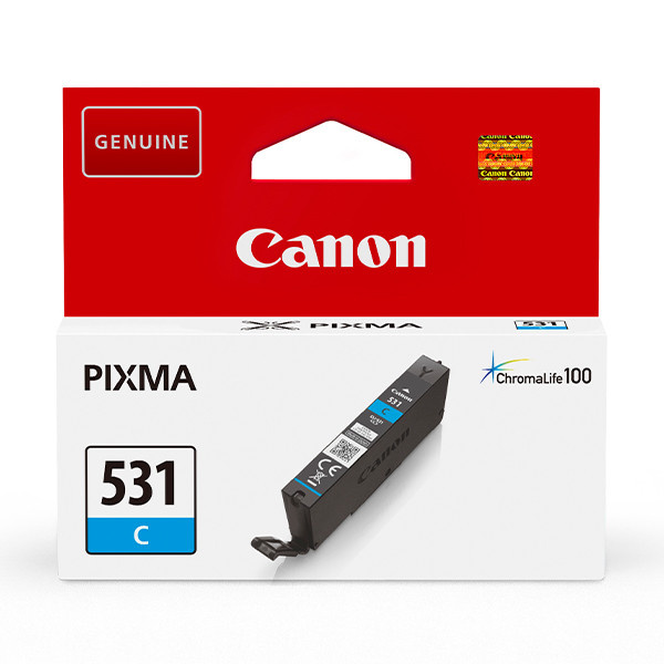 Canon CLI-531C blækpatron, cyan i gruppen COMPUTERTILBEHØR / Printere og tilbehør / Blæk og toner / Blækpatroner / Canon hos TP E-commerce Nordic AB (C80422)