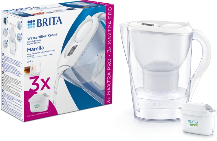 BRITA Marella Memo Maxtra Pro vandfiltreringskande, 2,4 L + 3 måneders filtre i gruppen HJEM, HUS & HAVE / Køkkenredskaber / Øvrige køkkenredskaber hos TP E-commerce Nordic AB (C80443)