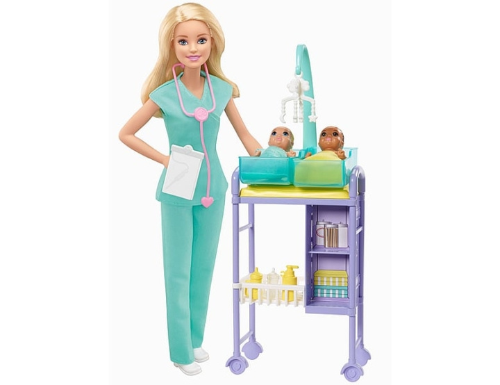 Barbie Baby læge dukke (GKH23) i gruppen LEGETØJ, BØRN & BABY / Legetøj / Docks og tilbehør hos TP E-commerce Nordic AB (C80548)