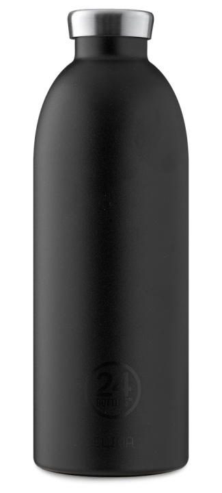 24Bottles - Clima Bottle 0,85 L - Stone Finish - Tuxedo Black (24B452) i gruppen SPORT, FRITID & HOBBY / Friluftsliv / Termokander & vandflasker hos TP E-commerce Nordic AB (C80559)