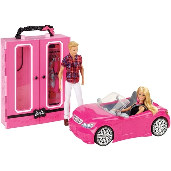 Barbie Dukke, cabriolet og skab (GVK05) i gruppen LEGETØJ, BØRN & BABY / Legetøj / Docks og tilbehør hos TP E-commerce Nordic AB (C80567)