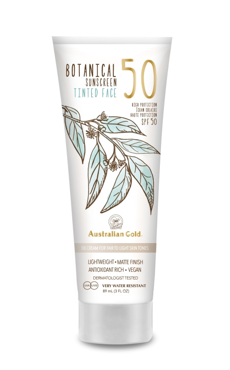 Australian Gold Botanical Tinted Face Cream SPF 50 88 ml - Fair/Light i gruppen SKØNHED & HELSE / Hudpleje / Tanning / Solbeskyttelse hos TP E-commerce Nordic AB (C80569)