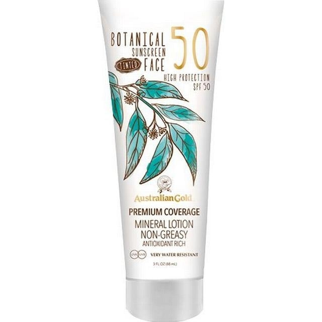 Australian Gold Botanical Tinted Face Cream SPF 50 88 ml - Medium/Tan i gruppen SKØNHED & HELSE / Hudpleje / Tanning / Solbeskyttelse hos TP E-commerce Nordic AB (C80570)