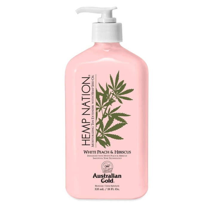 Australian Gold Hemp Nation White Peach & Hibiscus Tan Extender Body Lotion 535 ml i gruppen SKØNHED & HELSE / Hudpleje / Kropspleje / Body lotion hos TP E-commerce Nordic AB (C80574)