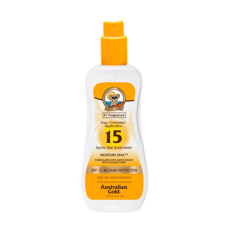 Australian Gold Solcreme Spray SPF 15 237 ml i gruppen SKØNHED & HELSE / Hudpleje / Tanning / Solbeskyttelse hos TP E-commerce Nordic AB (C80582)