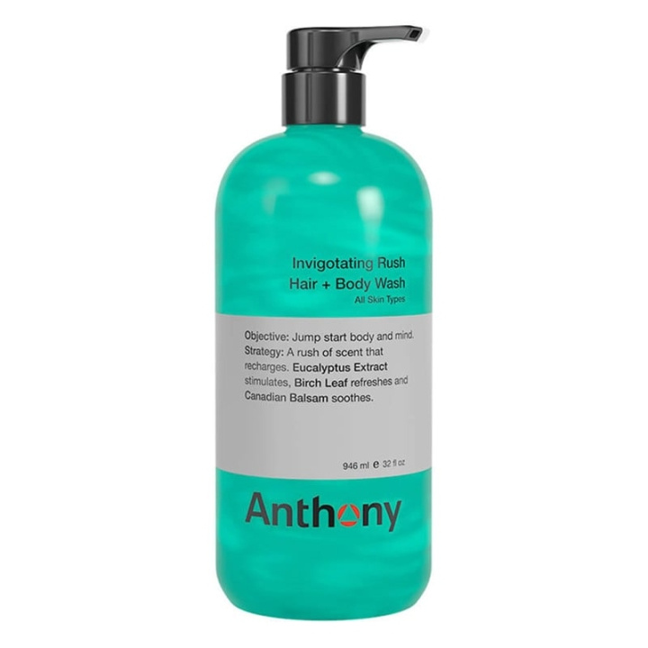 Anthony Invigoration Rush Hair + Body Shampoo 946 ml i gruppen SKØNHED & HELSE / Hår og styling / Hårpleje / Shampoo hos TP E-commerce Nordic AB (C80617)