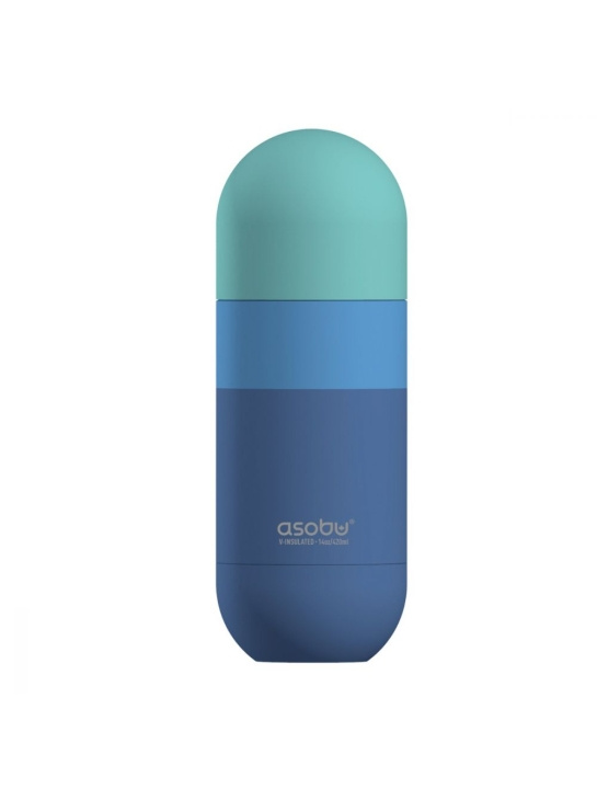 Asobu Orb drikkeflaske 400 ml - Multi Pastelblå - (84259104365) i gruppen SPORT, FRITID & HOBBY / Friluftsliv / Termokander & vandflasker hos TP E-commerce Nordic AB (C80657)