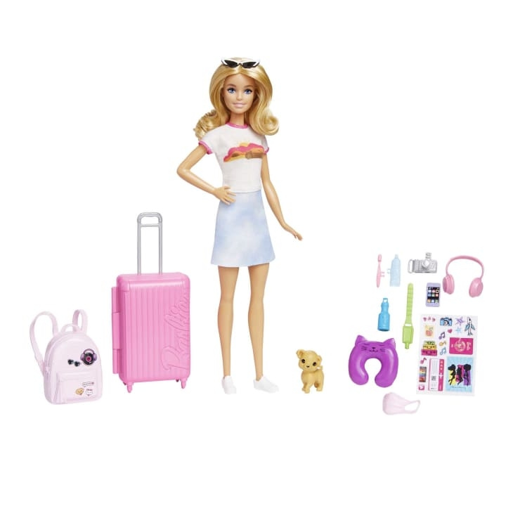 Barbie Rejsesæt med hundehvalp (HJY18) i gruppen LEGETØJ, BØRN & BABY / Legetøj / Docks og tilbehør hos TP E-commerce Nordic AB (C80704)