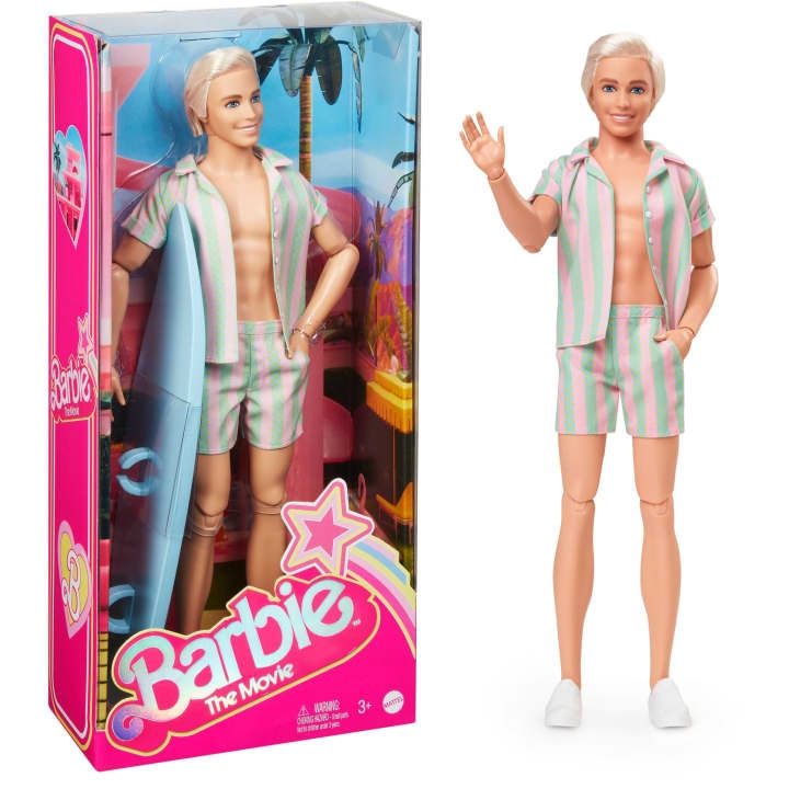 Barbie Film om Ken på stranden med surfbræt (HPJ97) i gruppen LEGETØJ, BØRN & BABY / Legetøj / Docks og tilbehør hos TP E-commerce Nordic AB (C80728)