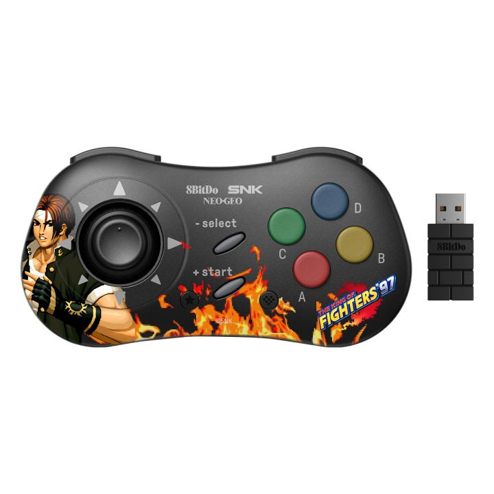 8Bitdo NEOGEO trådløs pad Kyo Kusanagi i gruppen HJEMMEELEKTRONIK / Spilkonsoller og tilbehør / Øvrige spil hos TP E-commerce Nordic AB (C80746)