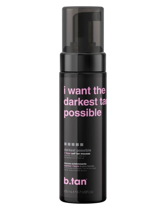 b.tan I Want The Darkest Tan Possible Tan Mousse 200 ml i gruppen SKØNHED & HELSE / Hudpleje / Tanning / Brun uden sol hos TP E-commerce Nordic AB (C80844)