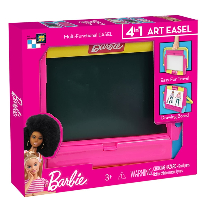 Barbie Staffeli og tegnebræt - 4 i 1 kunststaffeli (AM-5188) i gruppen LEGETØJ, BØRN & BABY / Legetøj / Tegne og tælle hos TP E-commerce Nordic AB (C80888)