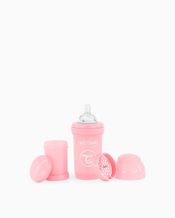 Twistshake Anti-Colic sutteflaske Pastel Pink 180 ml i gruppen LEGETØJ, BØRN & BABY / Mad & Drikke / Sutteflasker og tilbehør hos TP E-commerce Nordic AB (C81000)