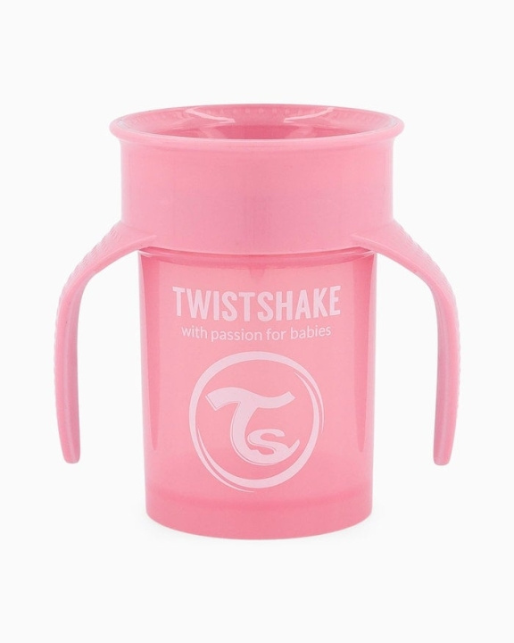 Twistshake 360 Cup 6+m Pastel Pink i gruppen LEGETØJ, BØRN & BABY / Mad & Drikke / Sutteflasker og tilbehør hos TP E-commerce Nordic AB (C81017)