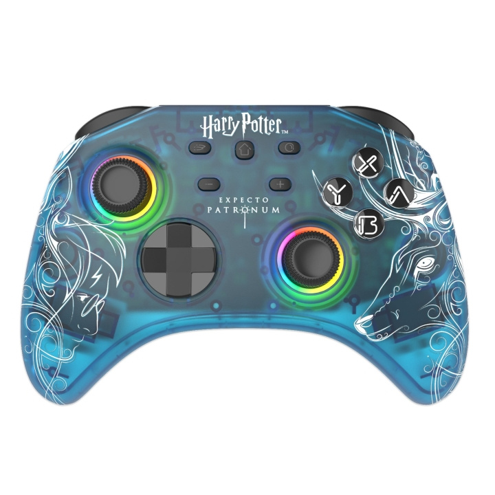 Trade Invaders Harry Potter Expecto Patronum Blå Gamepad Nintendo Switc i gruppen HJEMMEELEKTRONIK / Spilkonsoller og tilbehør / Nintendo Switch / Tilbehør hos TP E-commerce Nordic AB (C81128)