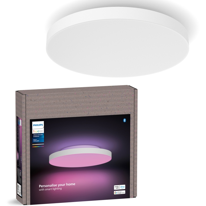 Philips Hue Datura liten takplafond Ø38,4 cm White and color ambiance 3300 lm i gruppen HJEM, HUS & HAVE / Smart hjem / Smart belysning hos TP E-commerce Nordic AB (C81461)