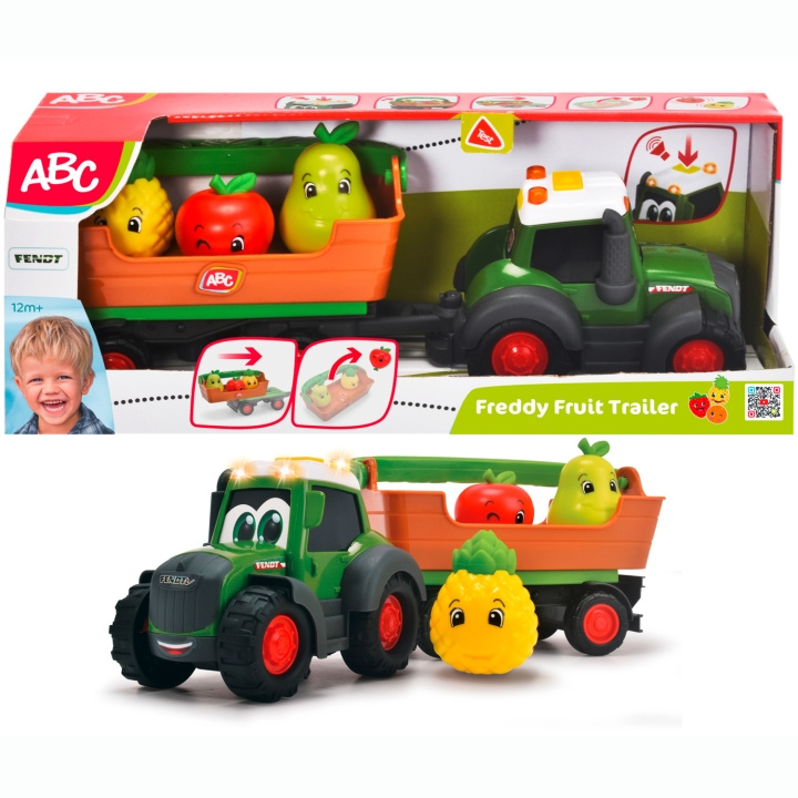 Simba Toys Freddy Fruit - Fendt Leksakstraktor med Släpvagn i gruppen LEGETØJ, BØRN & BABY / Legetøj / Legetøjsbiler hos TP E-commerce Nordic AB (C81518)