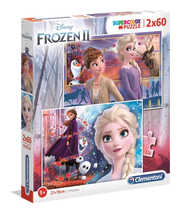 Clementoni 2x60 puslespil til børn Frozen 2 i gruppen LEGETØJ, BØRN & BABY / Legetøj / Puslespil hos TP E-commerce Nordic AB (C81749)