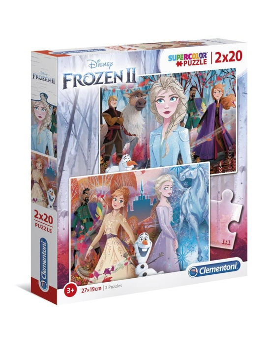 Clementoni 2x20 brikker Puslespil til børn Frozen 2 i gruppen LEGETØJ, BØRN & BABY / Legetøj / Puslespil hos TP E-commerce Nordic AB (C81750)