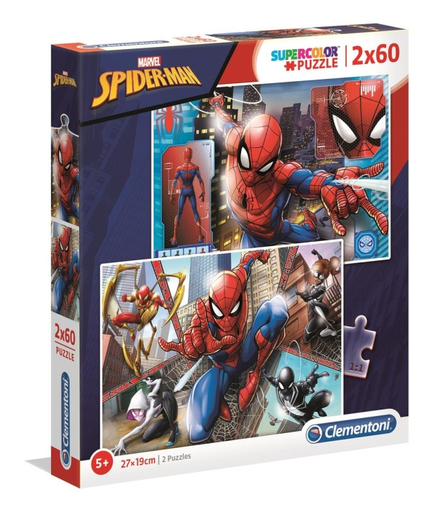 Clementoni 2x60 puslespil børn Spider-Man i gruppen LEGETØJ, BØRN & BABY / Legetøj / Puslespil hos TP E-commerce Nordic AB (C81788)