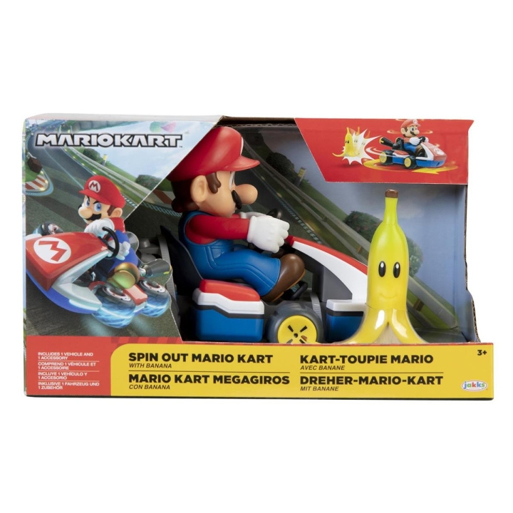 JAKKS Pacific Super Mario 2,5 tommer Spin Out Mario Kart Mario i gruppen LEGETØJ, BØRN & BABY / Legetøj / Legetøjsbiler hos TP E-commerce Nordic AB (C81818)