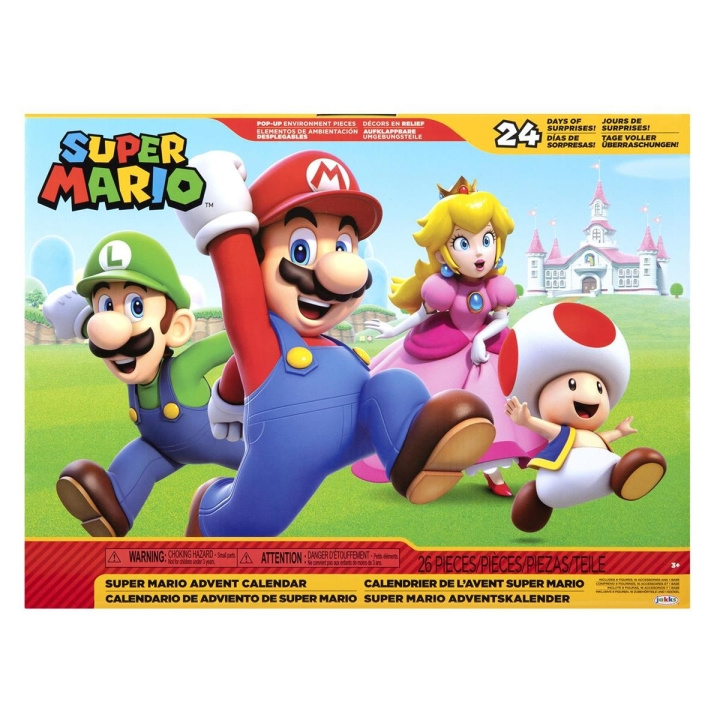 JAKKS Pacific Super Mario-adventskalender 2,5 tommer figurer og tilbehør Klassisk tema i gruppen LEGETØJ, BØRN & BABY / Legetøj / Advent kalendere hos TP E-commerce Nordic AB (C81829)