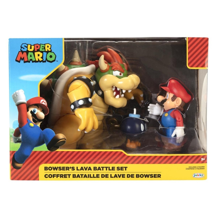 JAKKS Pacific Super Mario 4 tommer figursæt Mario vs. Bowser i gruppen LEGETØJ, BØRN & BABY / Legetøj / Figurer, miniaturer og tilbehør hos TP E-commerce Nordic AB (C81832)