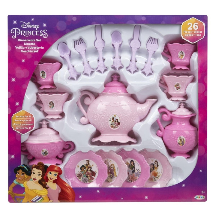 JAKKS Pacific Disney Princess 26 dele spisestel i gruppen LEGETØJ, BØRN & BABY / Legetøj / Køkken legesager hos TP E-commerce Nordic AB (C81836)