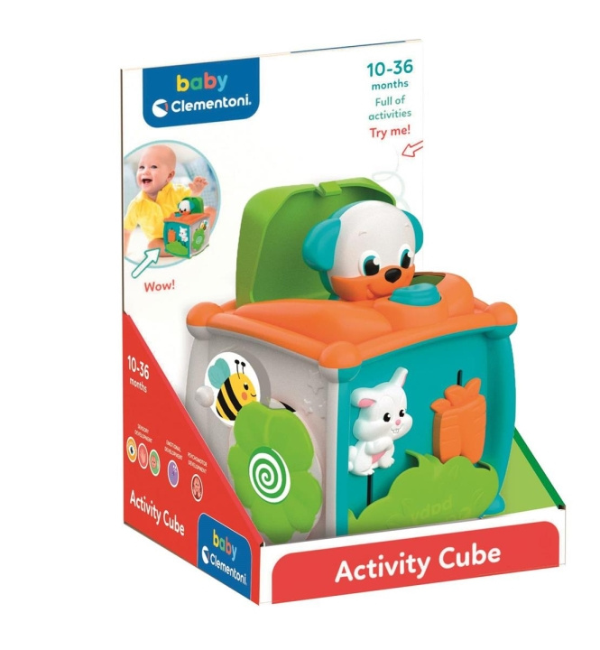 Clementoni Peek-a-boo Cube (100% genbrug) i gruppen LEGETØJ, BØRN & BABY / Babyleg (0-3 år) / Aktivitetslegetøj hos TP E-commerce Nordic AB (C81850)