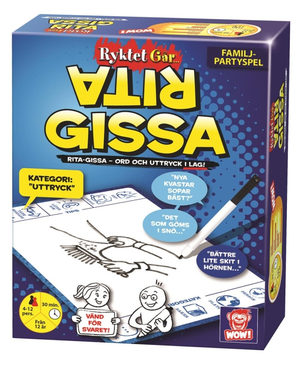 Plasto Ryktet går - Rita & Gissa (SE) i gruppen LEGETØJ, BØRN & BABY / Legetøj / Brætspil / Familiespil hos TP E-commerce Nordic AB (C81866)