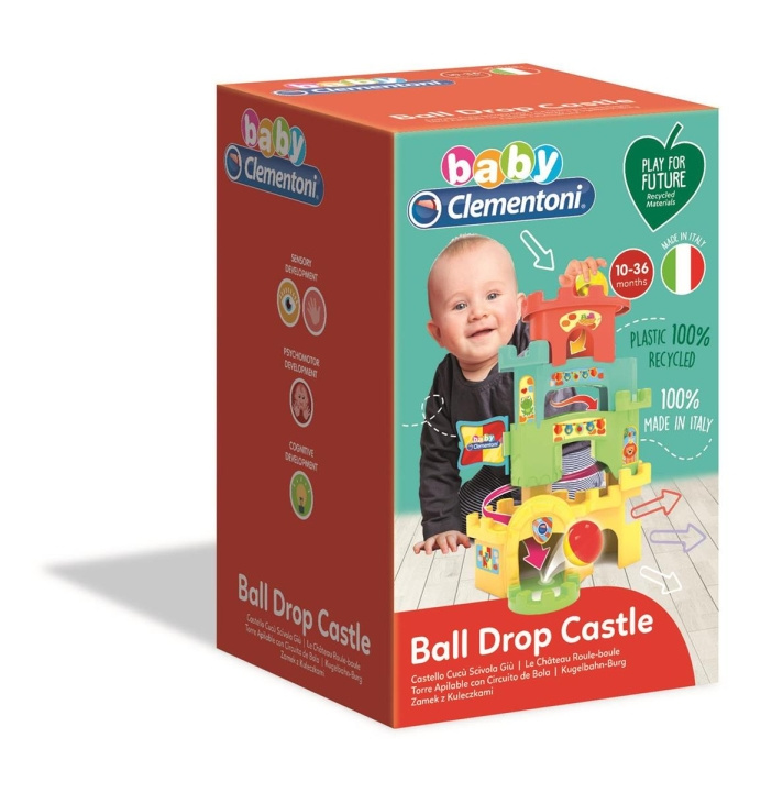 Clementoni Roll & Drop Fun Castle (100 % genbrug) i gruppen LEGETØJ, BØRN & BABY / Babyleg (0-3 år) / Aktivitetslegetøj hos TP E-commerce Nordic AB (C81872)