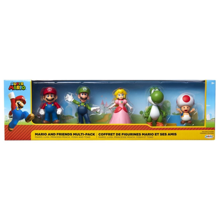 JAKKS Pacific Super Mario 2.5 Inch Limited Articulation Figure 5-Pack Mario & Friends i gruppen LEGETØJ, BØRN & BABY / Legetøj / Figurer & miniaturer hos TP E-commerce Nordic AB (C81877)