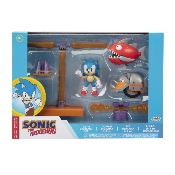 JAKKS Pacific Sonic the Hedgehog 2,5 tommer diorama-sæt Classic i gruppen LEGETØJ, BØRN & BABY / Legetøj / Figurer & miniaturer hos TP E-commerce Nordic AB (C81889)