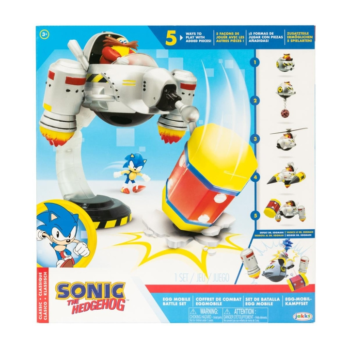 JAKKS Pacific Sonic the Hedgehog 2.5 Inch Playset Egg Mobile Battle Set i gruppen LEGETØJ, BØRN & BABY / Legetøj / Legetøj hos TP E-commerce Nordic AB (C81890)