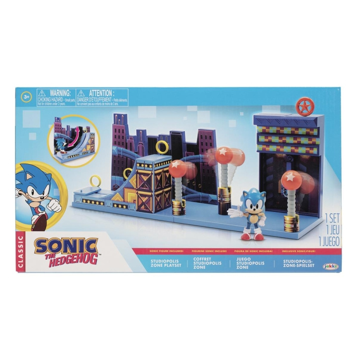 JAKKS Pacific Sonic the Hedgehog 2,5 tommer legesæt Studiopolis Zone i gruppen LEGETØJ, BØRN & BABY / Legetøj / Legetøj hos TP E-commerce Nordic AB (C81891)