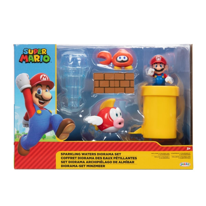 JAKKS Pacific Super Mario 2,5 tommer diorama-sæt mousserende vand i gruppen LEGETØJ, BØRN & BABY / Legetøj / Figurer, miniaturer og tilbehør hos TP E-commerce Nordic AB (C81910)