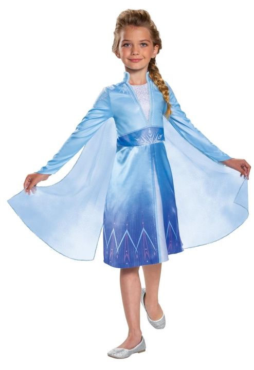 JAKKS Pacific Disguise Disney Frozen 2 Kostume Classic Traveling Elsa M (7-8) i gruppen LEGETØJ, BØRN & BABY / Legetøj / Udklædning hos TP E-commerce Nordic AB (C81920)