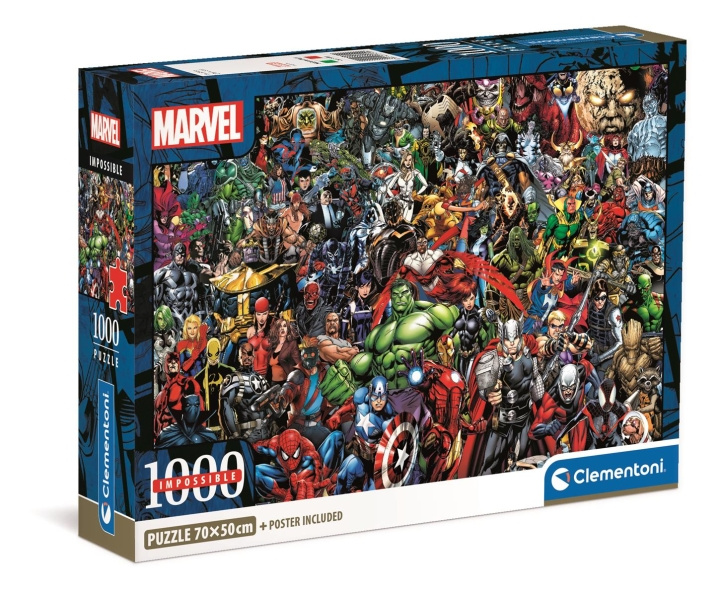 Clementoni 1000 brikker CB Impossible Puzzle Marvel Avengers i gruppen LEGETØJ, BØRN & BABY / Legetøj / Puslespil hos TP E-commerce Nordic AB (C81964)