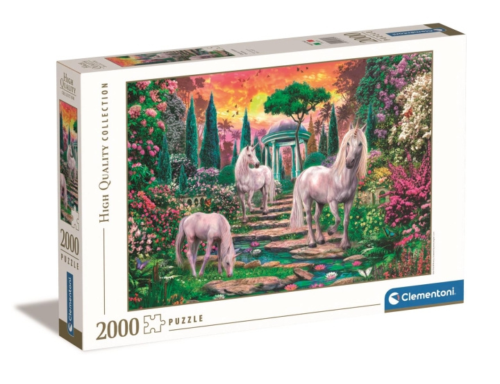 Clementoni 2000 stk. kollektion af høj kvalitet CLASSICAL GARDEN UNICORNS i gruppen LEGETØJ, BØRN & BABY / Legetøj / Puslespil hos TP E-commerce Nordic AB (C82011)