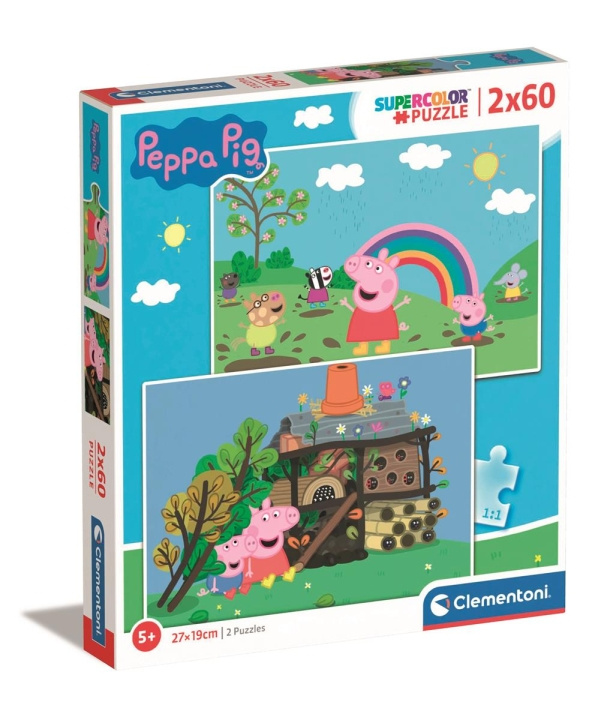 Clementoni 2x60 brikker Puslespil Kids Special Collection Peppa Pig i gruppen LEGETØJ, BØRN & BABY / Legetøj / børns puslespil hos TP E-commerce Nordic AB (C82019)