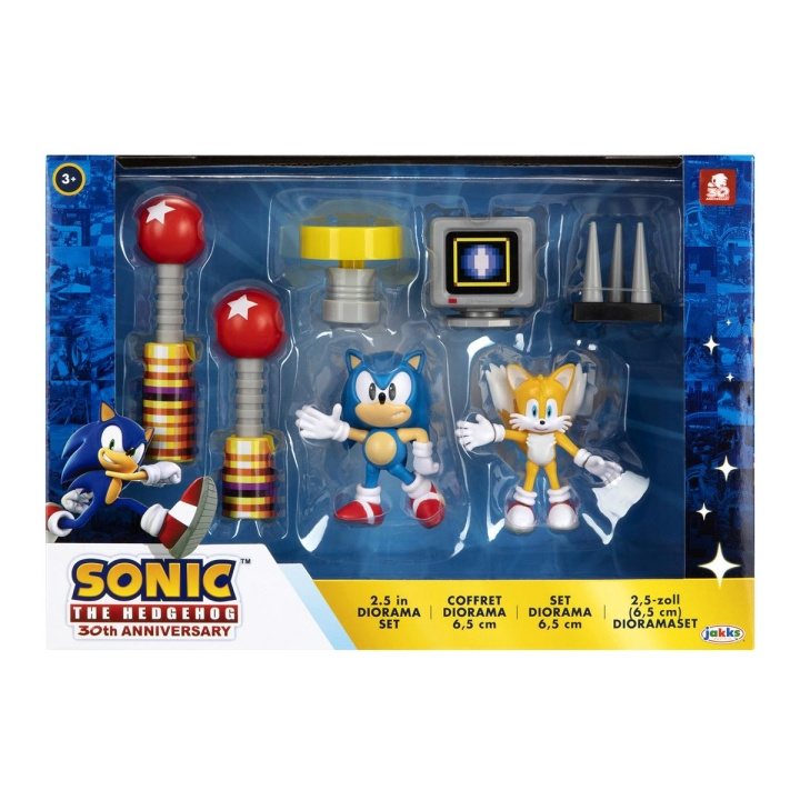 JAKKS Pacific Sonic the Hedgehog 2.5 Inch Diorama Set 30th Anniversary i gruppen LEGETØJ, BØRN & BABY / Legetøj / Figurer & miniaturer hos TP E-commerce Nordic AB (C82056)