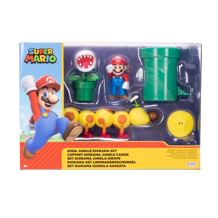 JAKKS Pacific Super Mario 2,5 tommer diorama-sæt Soda Jungle i gruppen LEGETØJ, BØRN & BABY / Legetøj / Figurer & miniaturer hos TP E-commerce Nordic AB (C82064)