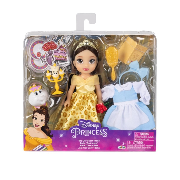 JAKKS Pacific Disney Princess 6 Inch Petite Doll med ekstra mode og tilbehør Be Our Guest Belle i gruppen LEGETØJ, BØRN & BABY / Legetøj / Docks og tilbehør hos TP E-commerce Nordic AB (C82068)