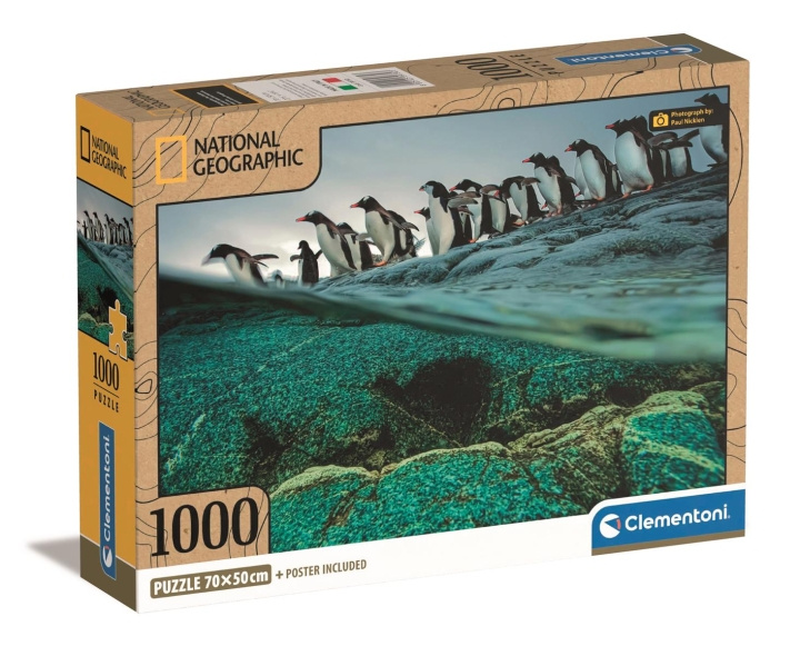 Clementoni 1000 stk CB Collection National Geographics Gentoo Penguins i høj kvalitet i gruppen LEGETØJ, BØRN & BABY / Legetøj / Puslespil hos TP E-commerce Nordic AB (C82090)