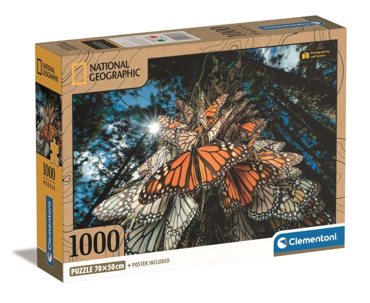 Clementoni 1000 stk CB Collection National Geographics Monarch Butterflies i høj kvalitet i gruppen LEGETØJ, BØRN & BABY / Legetøj / Puslespil hos TP E-commerce Nordic AB (C82092)