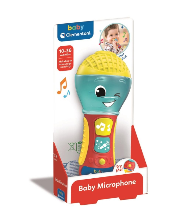 Clementoni Baby-mikrofon i gruppen LEGETØJ, BØRN & BABY / Babyleg (0-3 år) / Aktivitetslegetøj hos TP E-commerce Nordic AB (C82143)