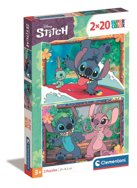 Clementoni 2X20 stykker puslespil Disney Stitch i gruppen LEGETØJ, BØRN & BABY / Legetøj / Puslespil hos TP E-commerce Nordic AB (C82145)